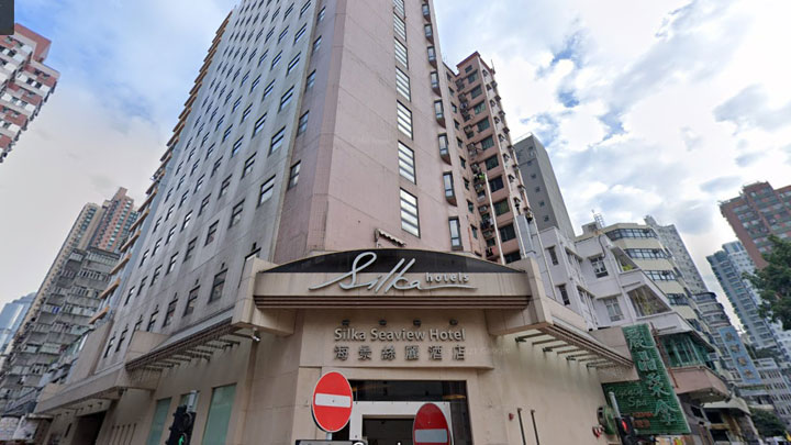 下周一起海景絲麗酒店將改為密切接觸者檢疫酒店。google map圖片