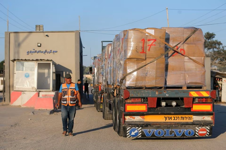 拉法口岸是加沙地帶的重要物資補給渠道。路透社