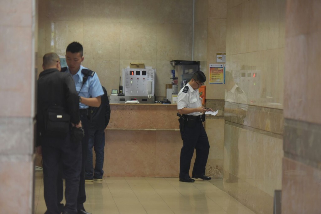 警員在場調查。黃文威攝