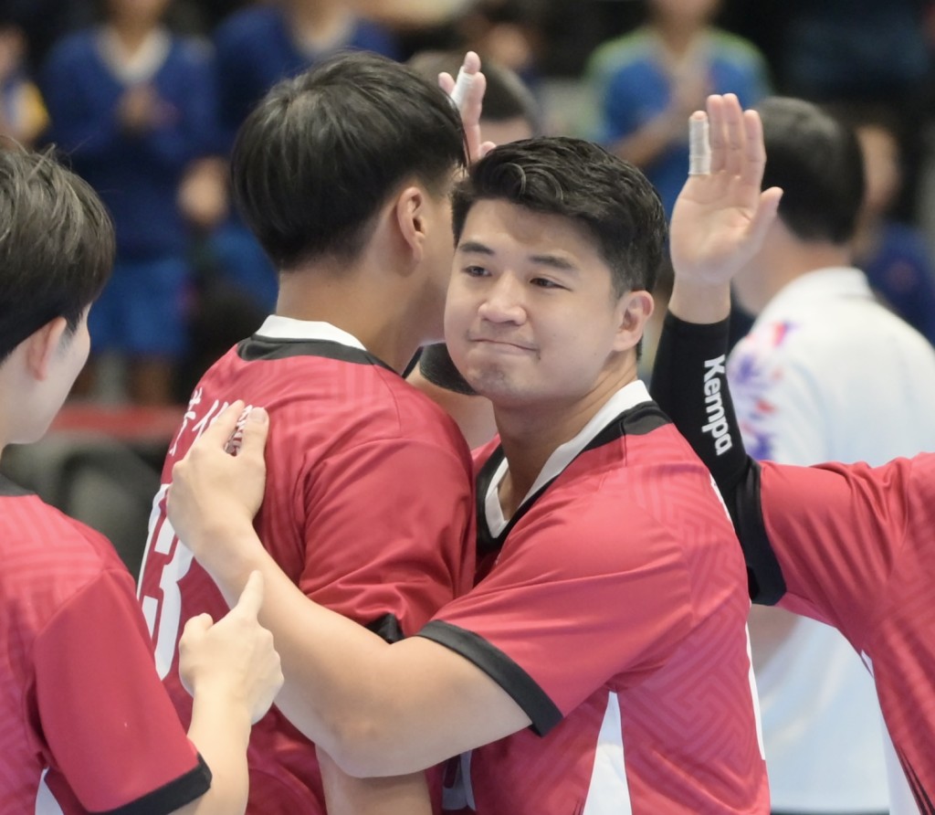 香港男子手球隊度過夢幻一周。何君健攝