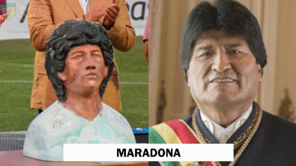 有人發現雕像更似玻利維亞前總統莫拉萊斯。