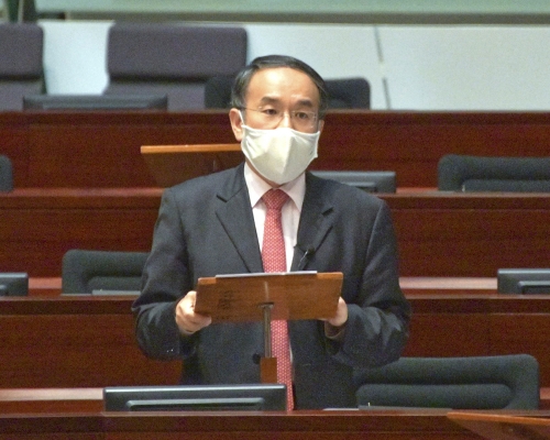 許正宇指,國安法實施以來金融市場運作仍然非常平穩有序。資料圖片