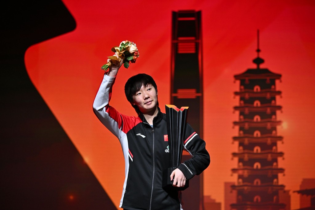 王曼昱成功衛冕女單冠軍。蘇正謙攝 王曼昱成功衛冕女單冠軍。蘇正謙攝