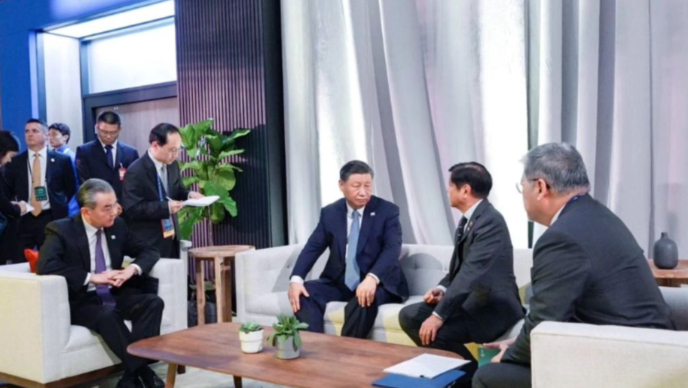 小馬可斯IG發布與習近平會談的照片。 IG