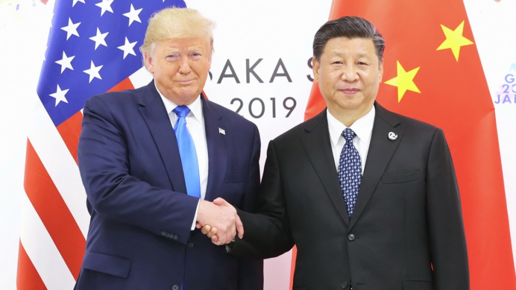 特朗普據報軟化對華立場，爭取同習近平再度會面。新華社
