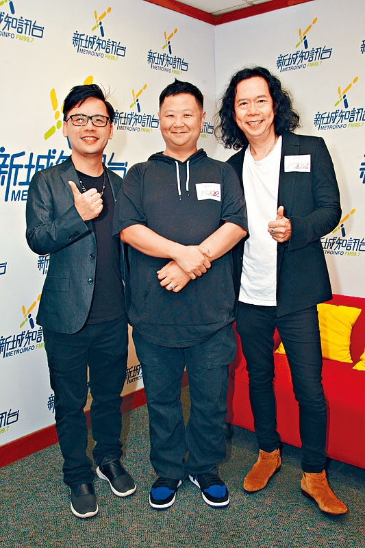 鄧建明、張家誠、甯浩基昨日為歌唱比賽擔任評判。