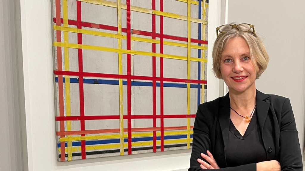 蒙德里安的网格作品《纽约市一号》过去77年一直都是错误地摆放。路透社图片