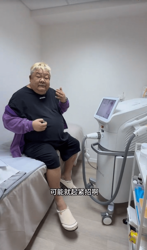 林雪解釋「黑斑」是醫美療程後「起焦」所至。