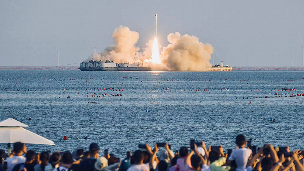 這是中國民營火箭公司首次開展海上發射任務並取得成功。星河動力航天