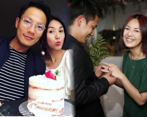 丁子高楊千嬅慶祝結婚8周年，還記得當年被踢爆秘婚有多壯烈。