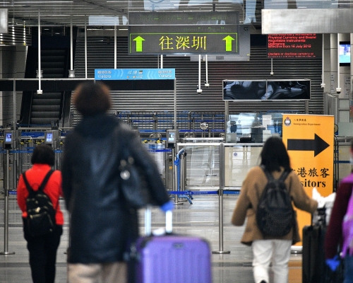 男患者本月6日經深圳灣口岸以豁免人士身分回港。資料圖片