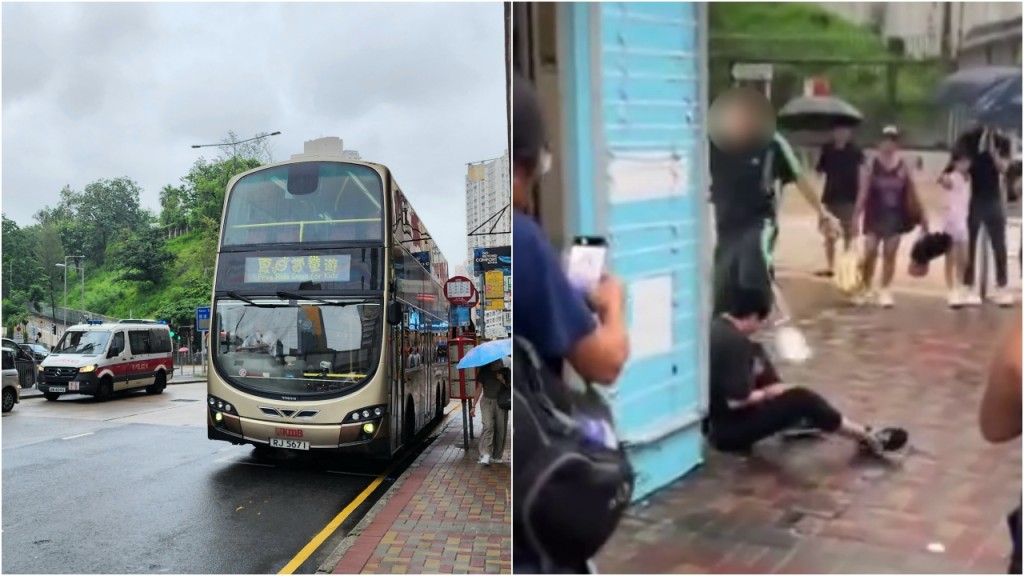 旺角九巴車長遭乘客當街襲擊 喝止「你無走呀」反被兩度飛腳爆頭｜有片