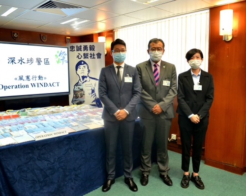 警方講述破案行動經過。林思明攝
