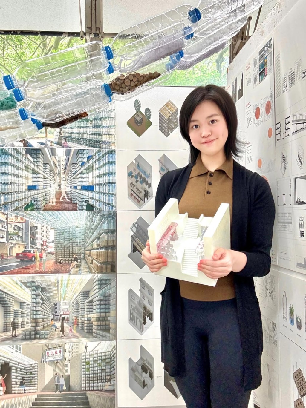 劉秀盈以短髮新形象示人。