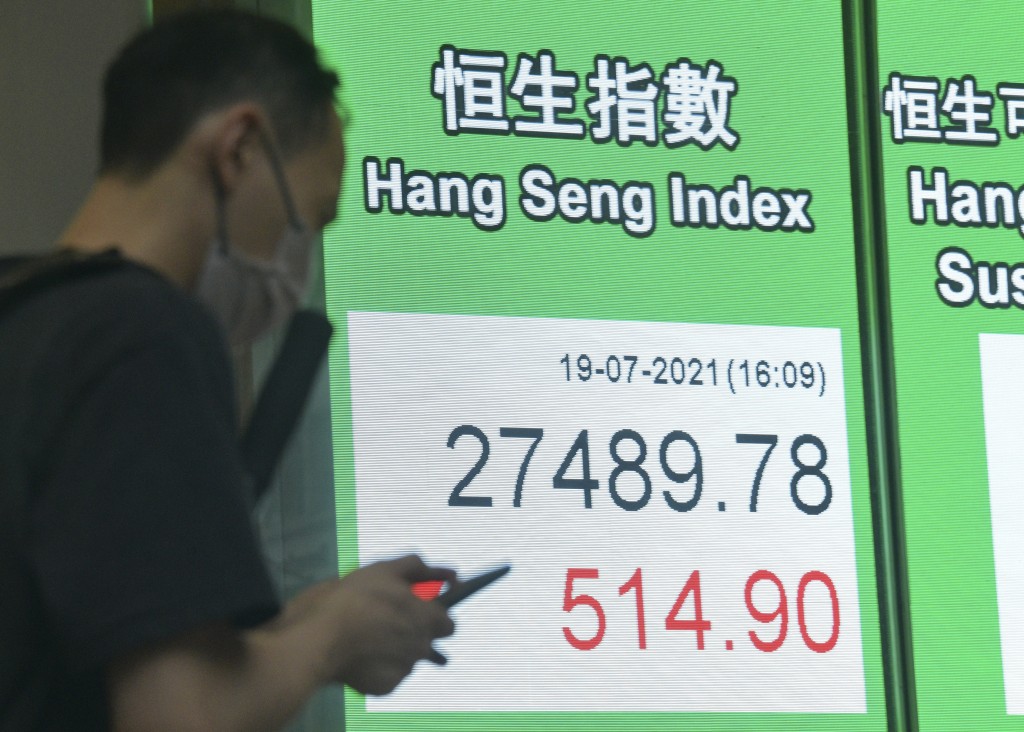 港股收市恒指报27489.78点。