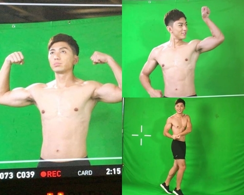 袁偉豪擺健美先生甫士好搞笑。