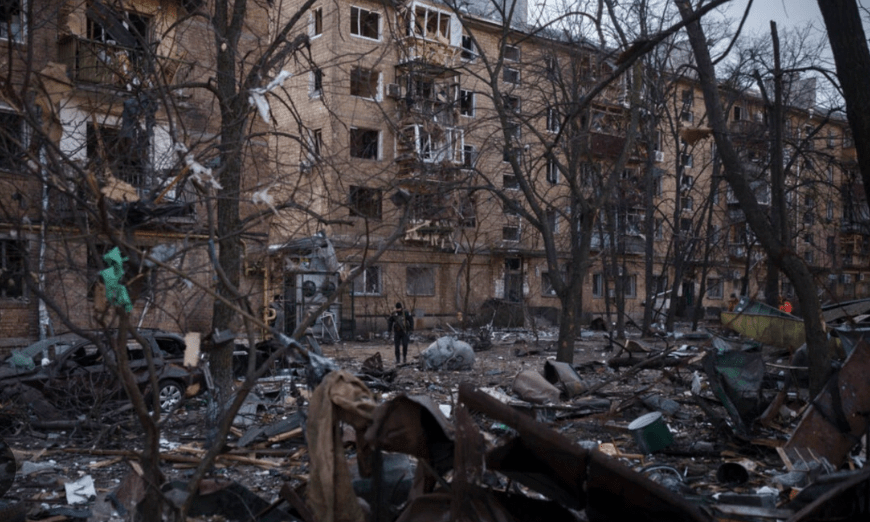 戰爭令烏克蘭城市飽受摧殘。