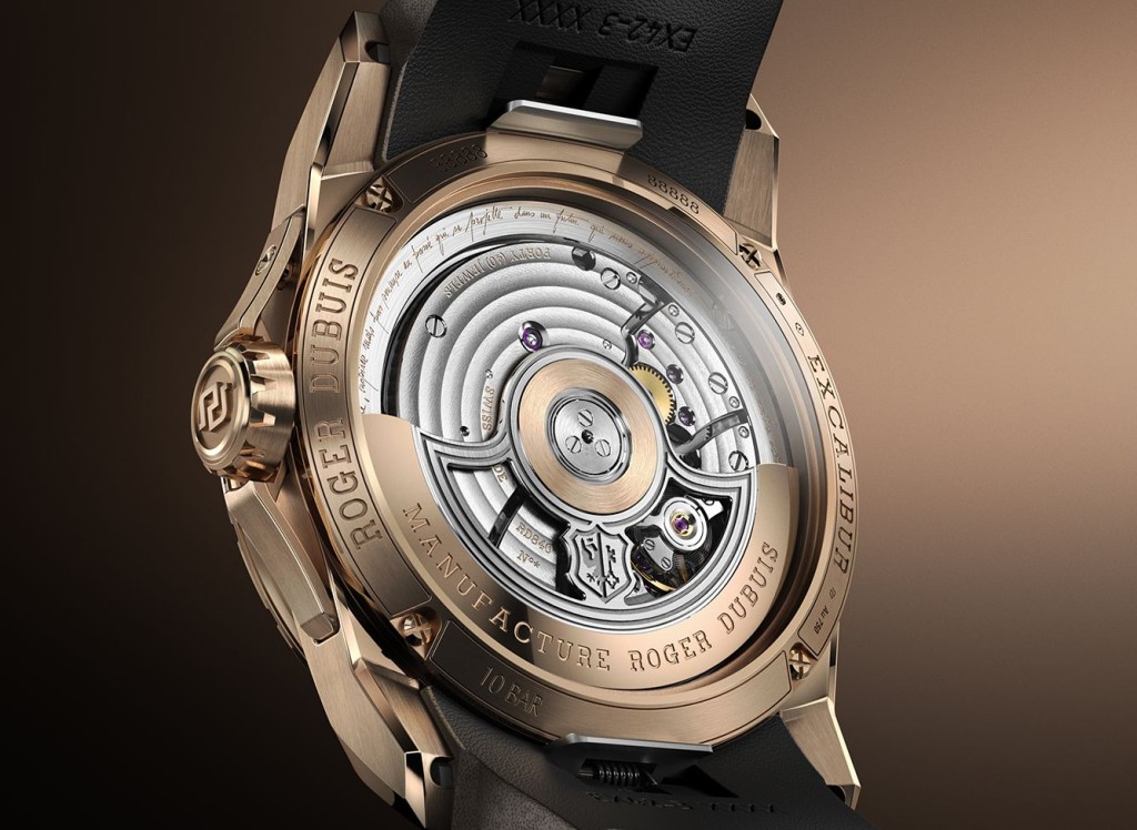 Roger Dubuis Excalibur Biretrograde Calendar,機芯:RD840自動。 Roger Dubuis Excalibur Biretrograde Calendar,機芯:RD840自動。