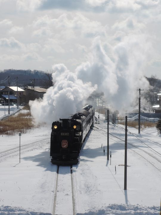 冬日來到北海道釧路，可一試乘坐SL火車的滋味。