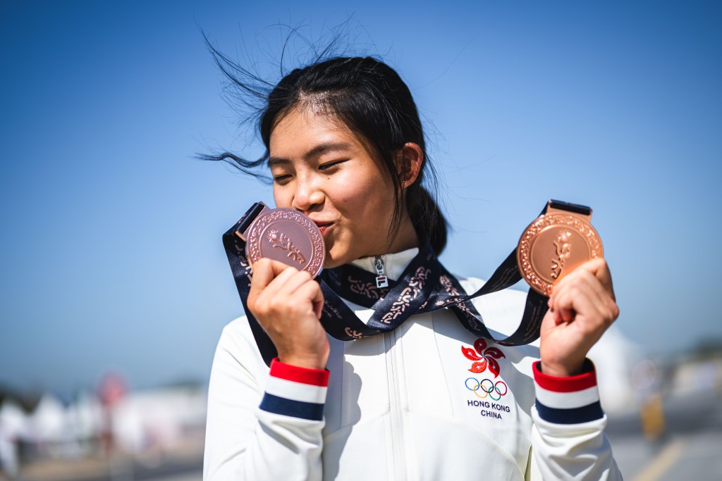 羅靖喬在今屆亞青運取得2面獎牌。港協暨奧委會圖片