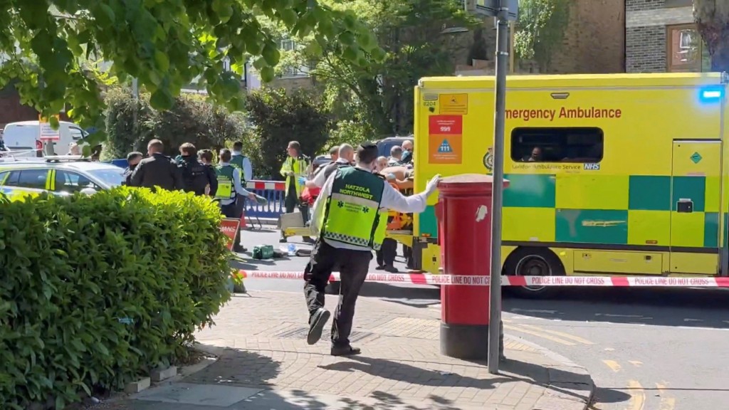 英国伦敦北部格德斯绿地（Golders Green）发生针对犹太人的持刀伤人案。 路透社