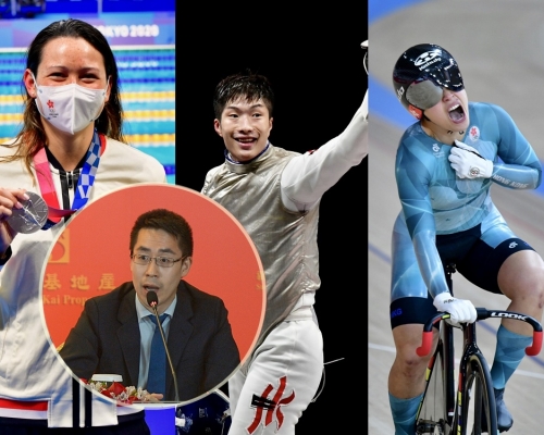 全國青聯常委郭基煇(小圖)讚港隊表現「頂呱呱」。資料圖片