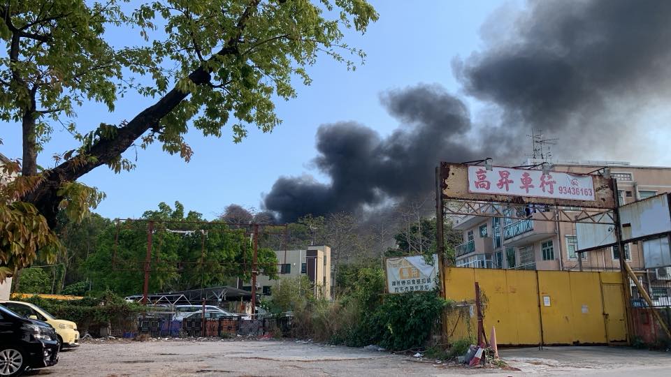 濃煙席捲半空。fb：網圖