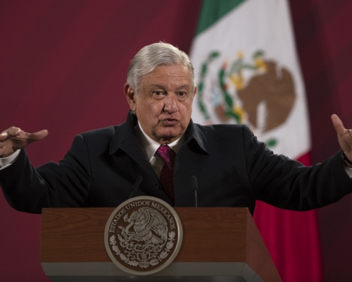 墨西哥總統洛佩斯確診新冠肺炎。AP圖
