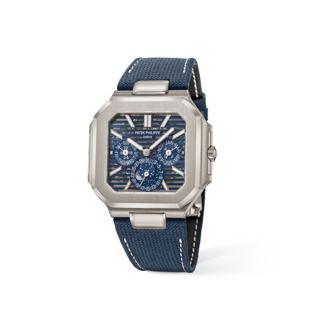 Patek Philippe Cubitus Perpetual Calendar 5840P-001 / 錶殼：45mm鉑金 / 機芯：28-28 Q SQU自動 / 售價：$1,365,100。