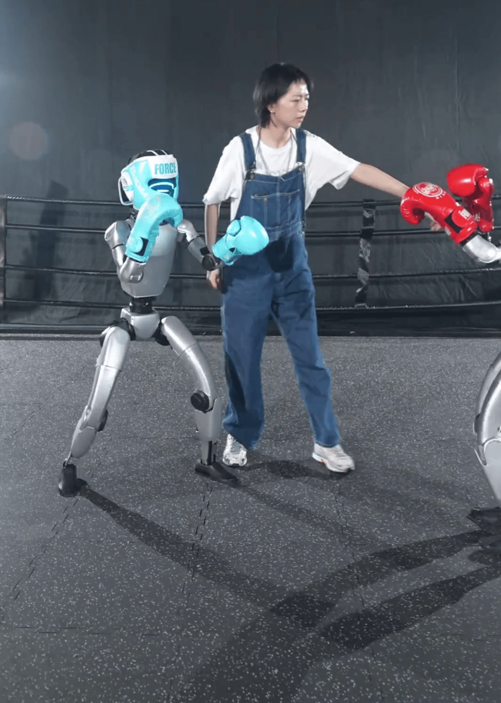 直拳、勾拳、前踢、膝踢……身懷多重招數的機甲選手集結備戰。 央視 直拳、勾拳、前踢、膝踢……身懷多重招數的機甲選手集結備戰。 央視