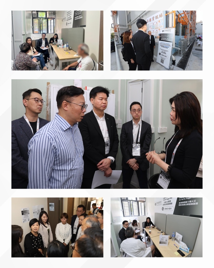 律師會會長湯文龍聯同理事會成員今日(6日)到訪大埔宏福苑。律師會fb 律師會會長湯文龍聯同理事會成員今日(6日)到訪大埔宏福苑。律師會fb