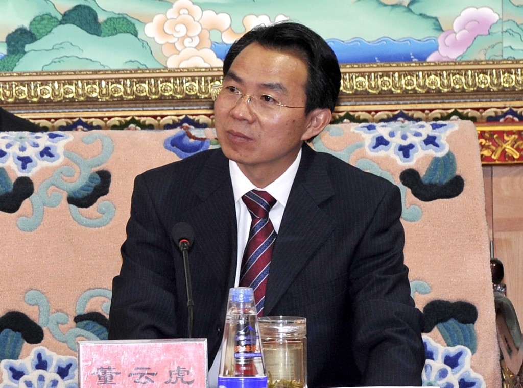 上海市人大常委会主任董云虎涉嫌严重违法，接受调查。(中新社)