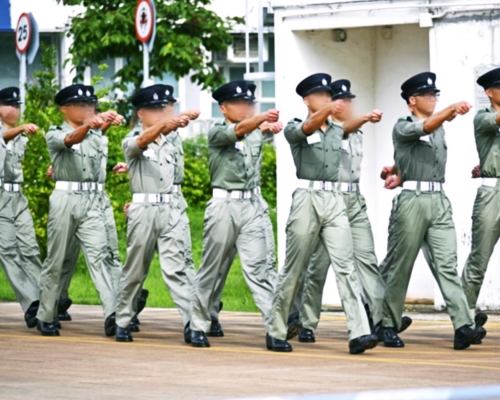 警方指涉事七人正被紀律調查,不會與其他同班學警一同結業。資料圖片