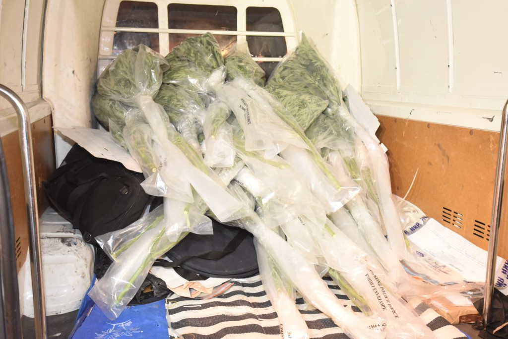 警方檢獲的證物。