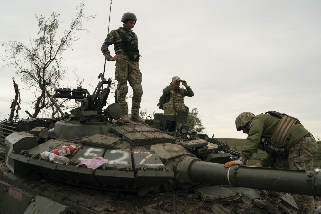 烏軍短短一周內收復了9千平方公里土地。AP
