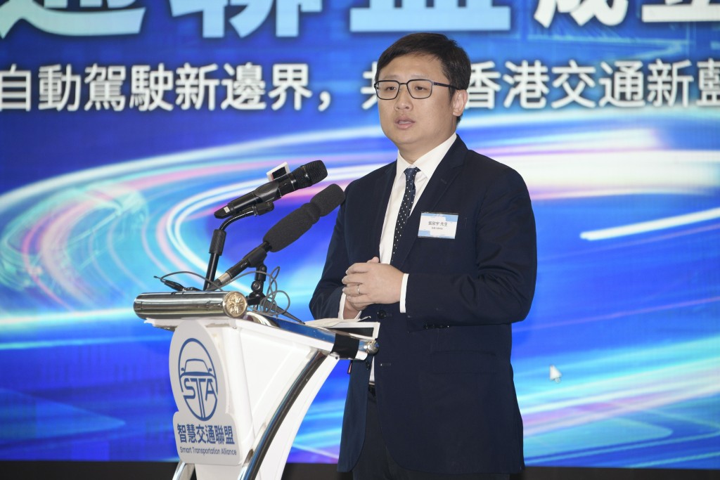 張欣宇表示，香港在智慧交通方面，有優越的環境發展。