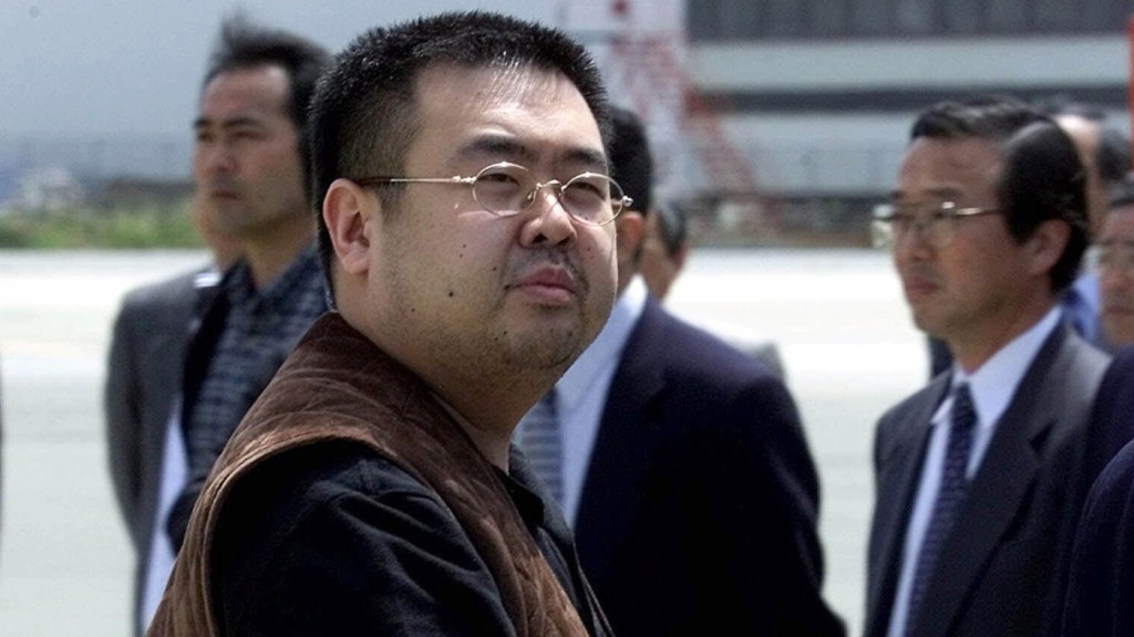 金正男2017年於馬來西亞吉隆坡機場,被人用VX神經毒劑毒殺。AP圖片