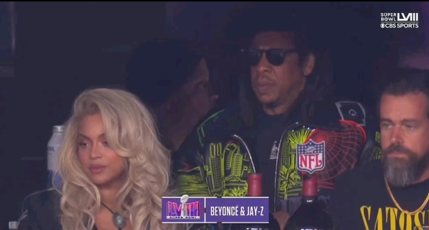 Beyonce和Jay-Z夫婦帶埋仔女來睇波。