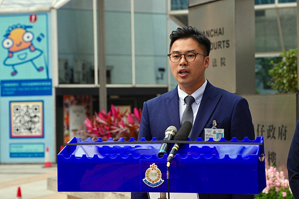 新界北总区科技及财富罪案组2C队高级督察冯达仁。