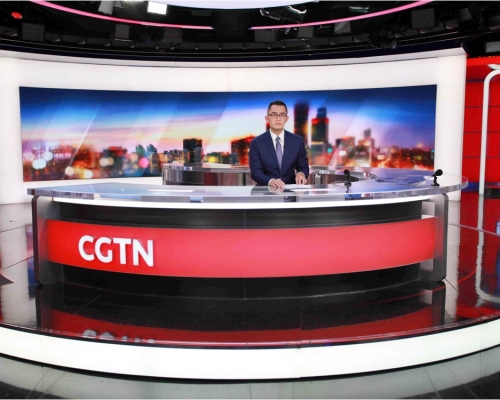 中國CGTN獲法國批出電視牌照，可繼續在英國及歐洲播放。網圖