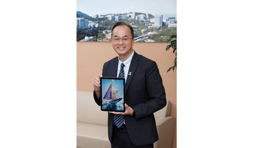 中大教育學院院長張志強教授以帆船作比喻:「堅實的船不是建來停泊港口,而是應該揚帆出海 — SAIL。」 中大教育學院院長張志強教授以帆船作比喻:「堅實的船不是建來停泊港口,而是應該揚帆出海 — SAIL。」
