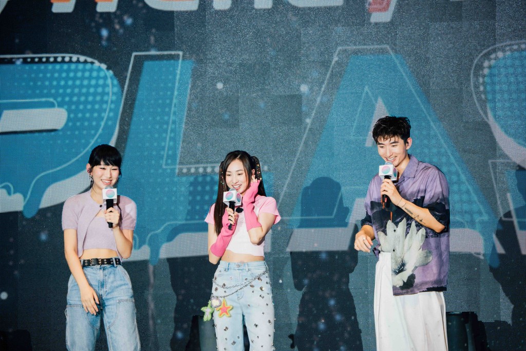 《聲夢傳奇》成員Gigi、Aska及Yumi齊齊登場。