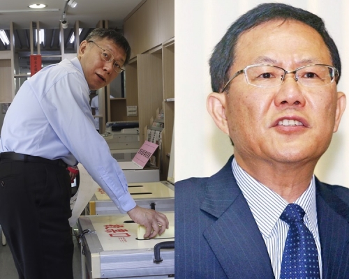 台北市戰況成選舉焦點，市長柯文哲暫時領先。AP/網圖