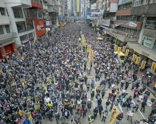 民陣過去多年舉行多次大規模遊行。資料圖片