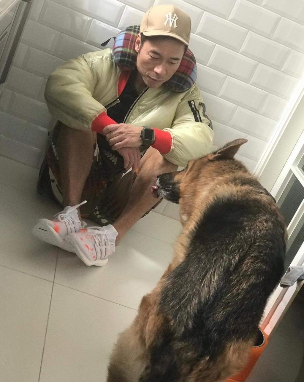 Lucky由安仔一手凑大，分手后一直由安仔照顾。当年Sammi以睇狗为理由，两人保持联络，两人翻挞多少同宠物情缘有关。