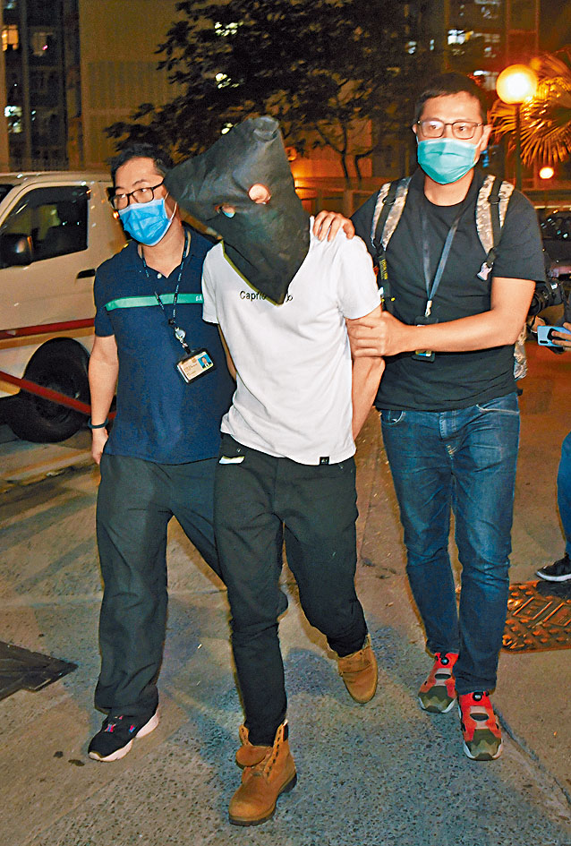 刺傷防暴警工程師早前被捕。