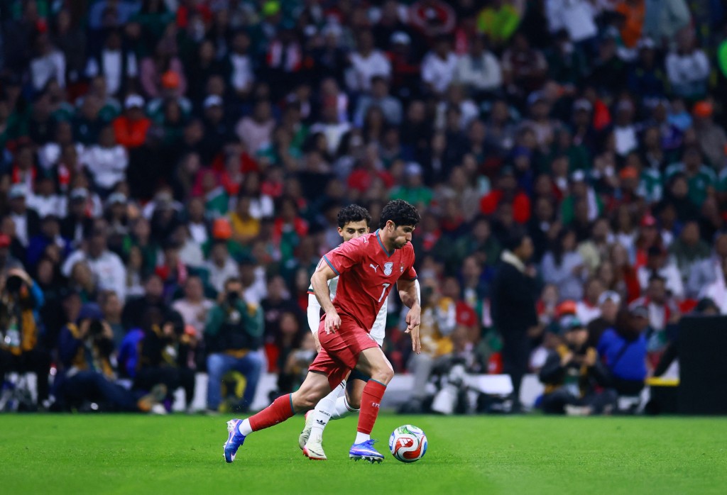 性阿茲特卡球場，周六晚上舉行翻新重開首戰迎戰葡萄牙。路透社