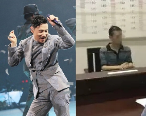 張學友昨晚在浙江金華舉行演唱會,當地警方在現場拘捕一名49歲逃犯。網圖