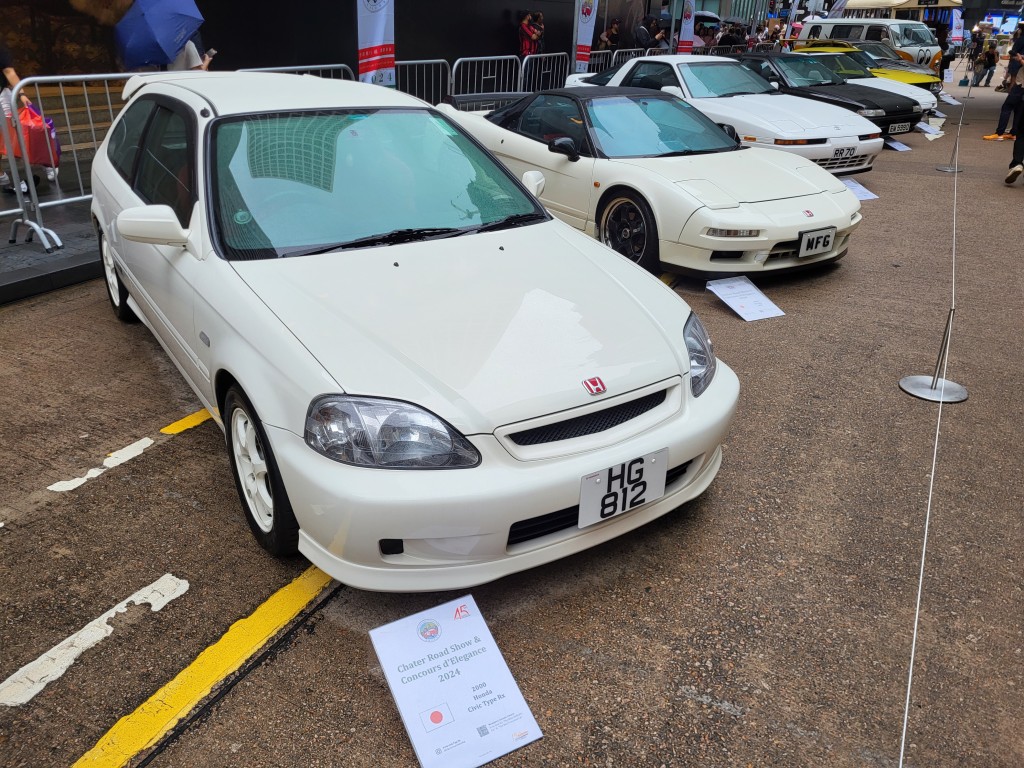 2024年中环遮打道老爷车展，今届多了90年代JDM日本版跑车参展，包括本田EK9 Civic Type R。