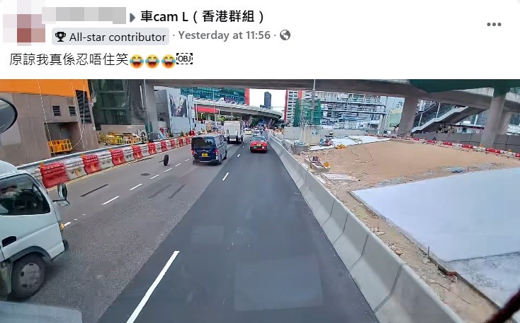 樓主帖文。fb「車cam L(香港群組)」截圖 樓主帖文。fb「車cam L(香港群組)」截圖